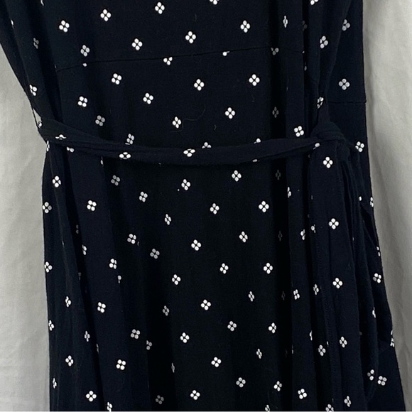 Gap Women’s Maternity Wrap Polka Dot Black Dress Size Medium - Picture 16 of 16